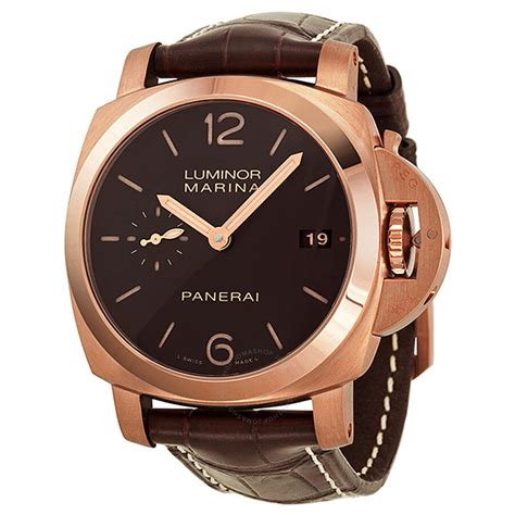 Panerai Luminor Brown Men's Watch 